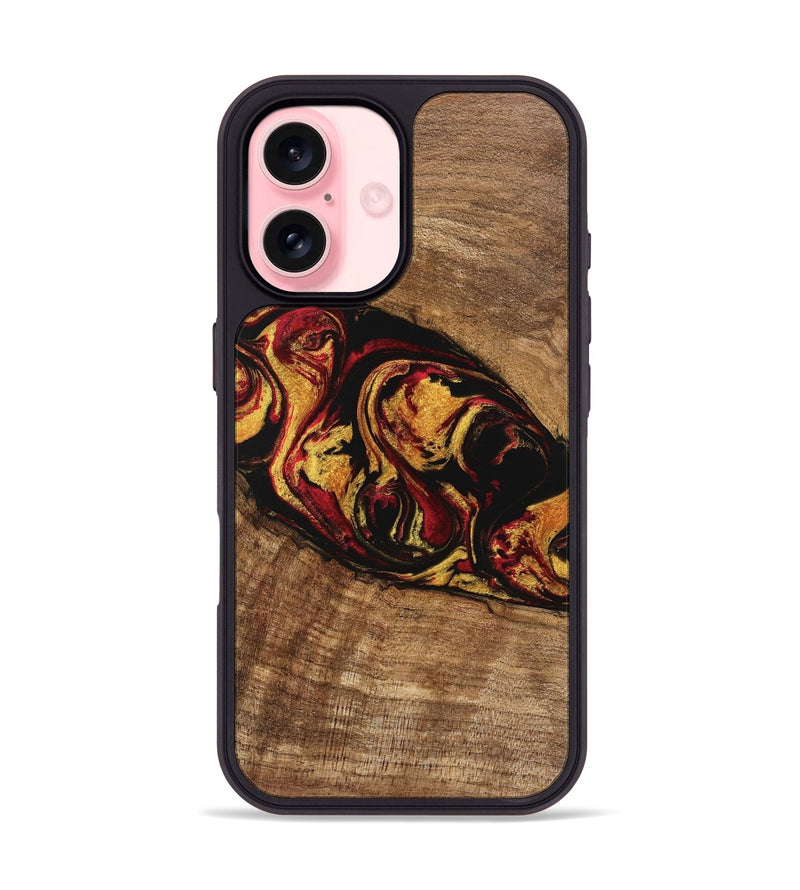 iPhone 16 Wood Phone Case - Rhianna (Red, 746393)