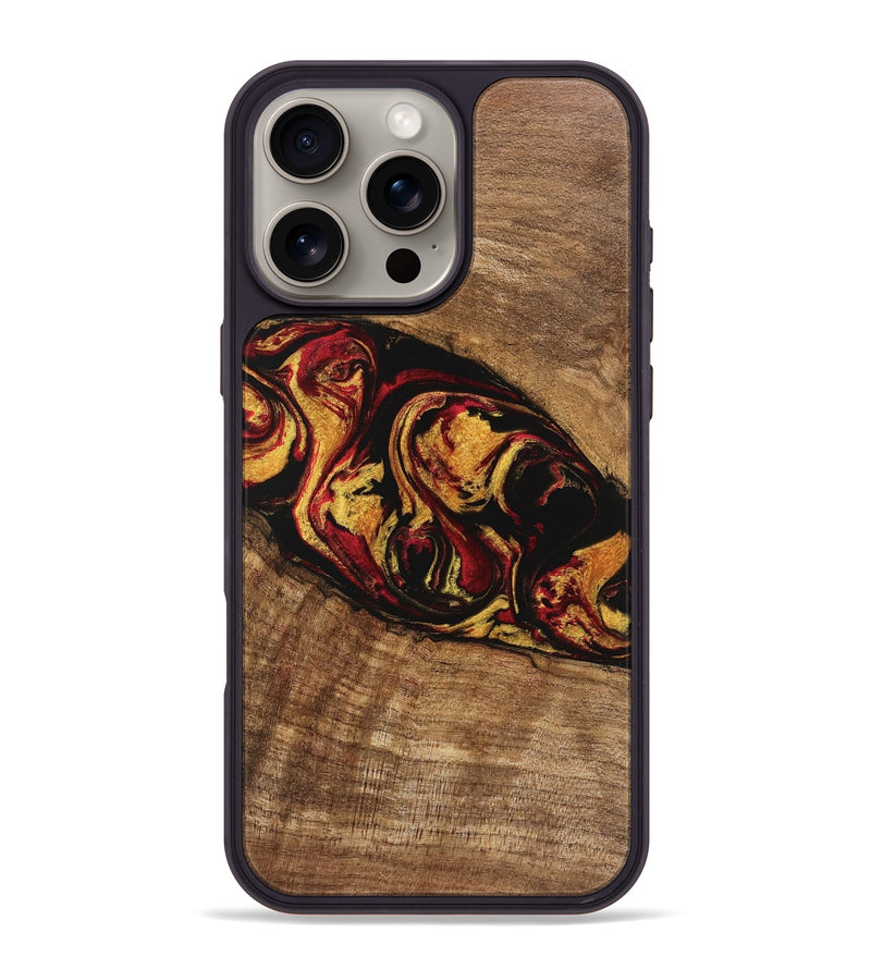 iPhone 16 Pro Max Wood Phone Case - Rhianna (Red, 746393)