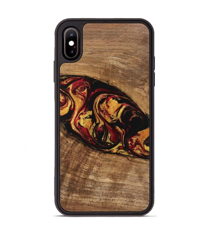 iPhone Xs Max Wood Phone Case - Rhianna (Red, 746393)