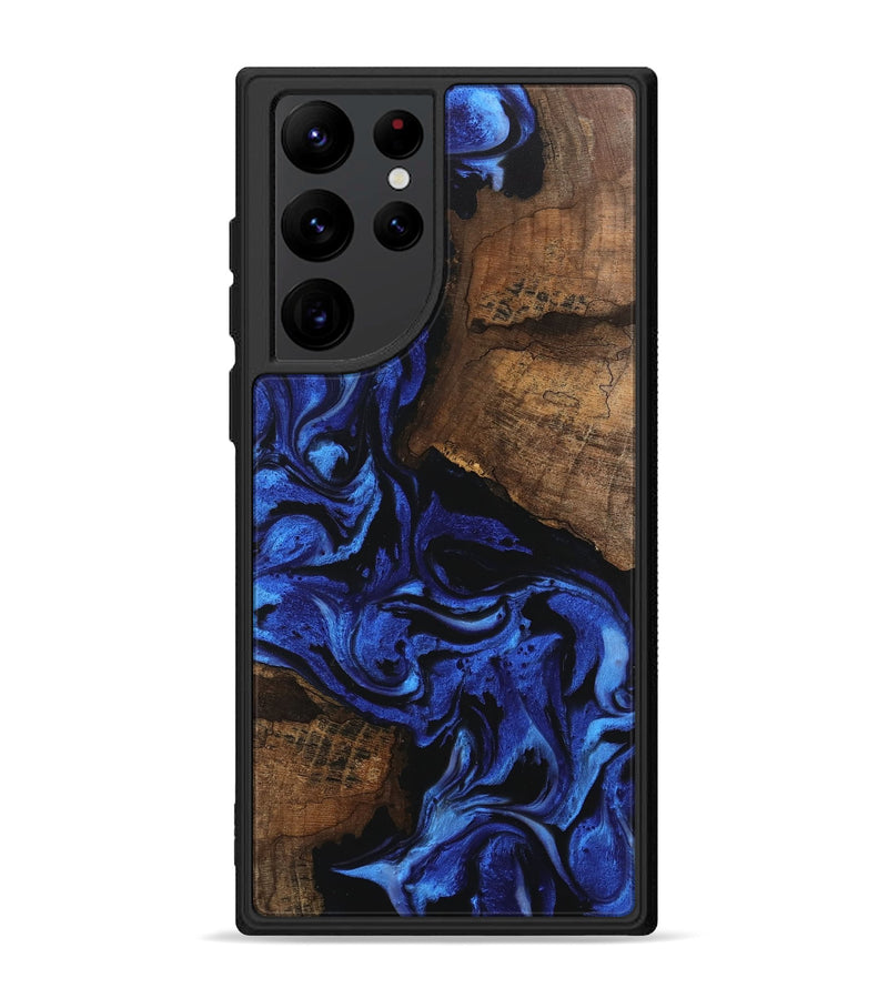 Galaxy S22 Ultra Wood Phone Case - Griffin (Blue, 746394)