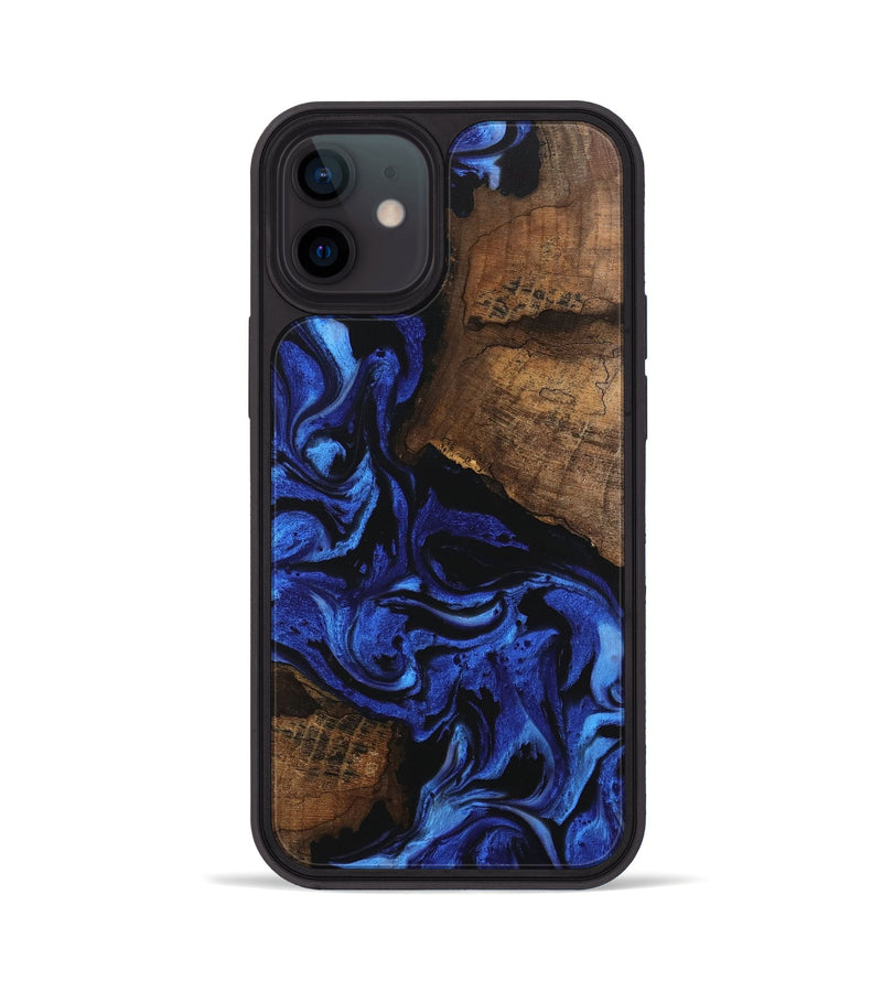 iPhone 12 Wood Phone Case - Griffin (Blue, 746394)