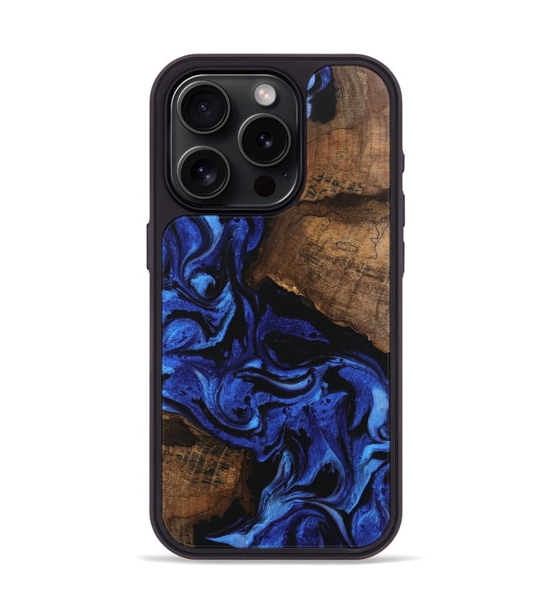 iPhone 15 Pro Wood Phone Case - Griffin (Blue, 746394)