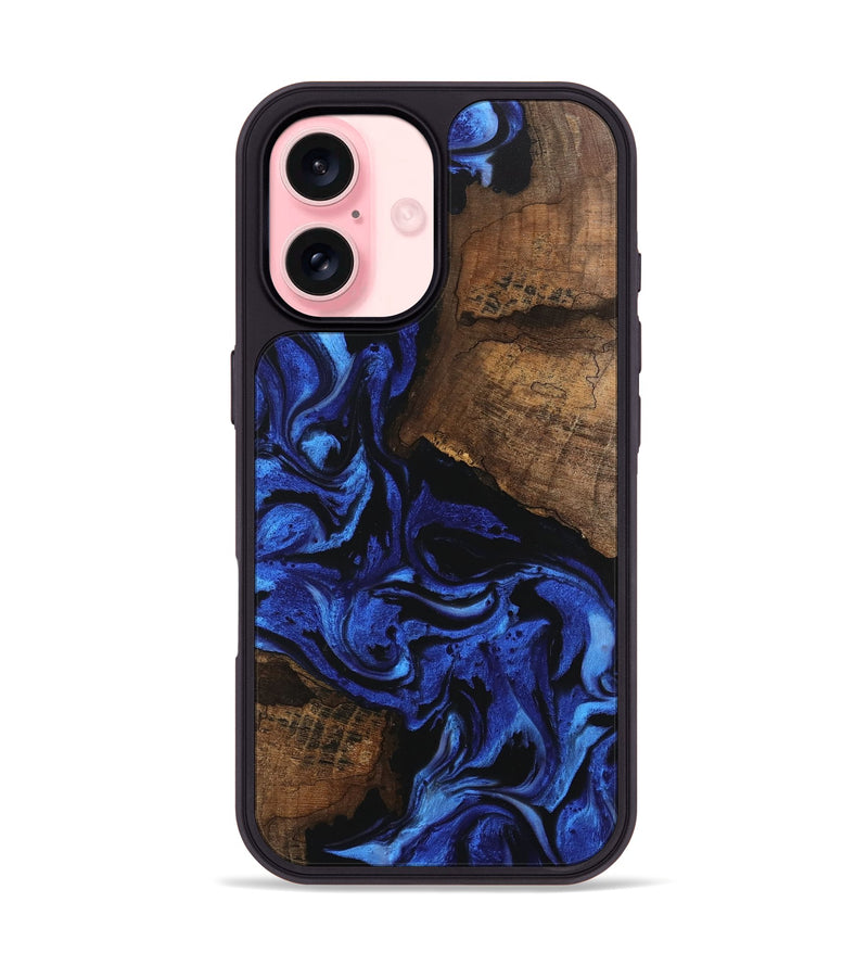 iPhone 16 Wood Phone Case - Griffin (Blue, 746394)