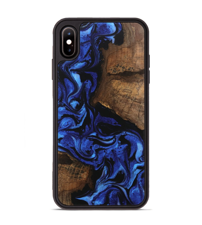 iPhone Xs Max Wood Phone Case - Griffin (Blue, 746394)