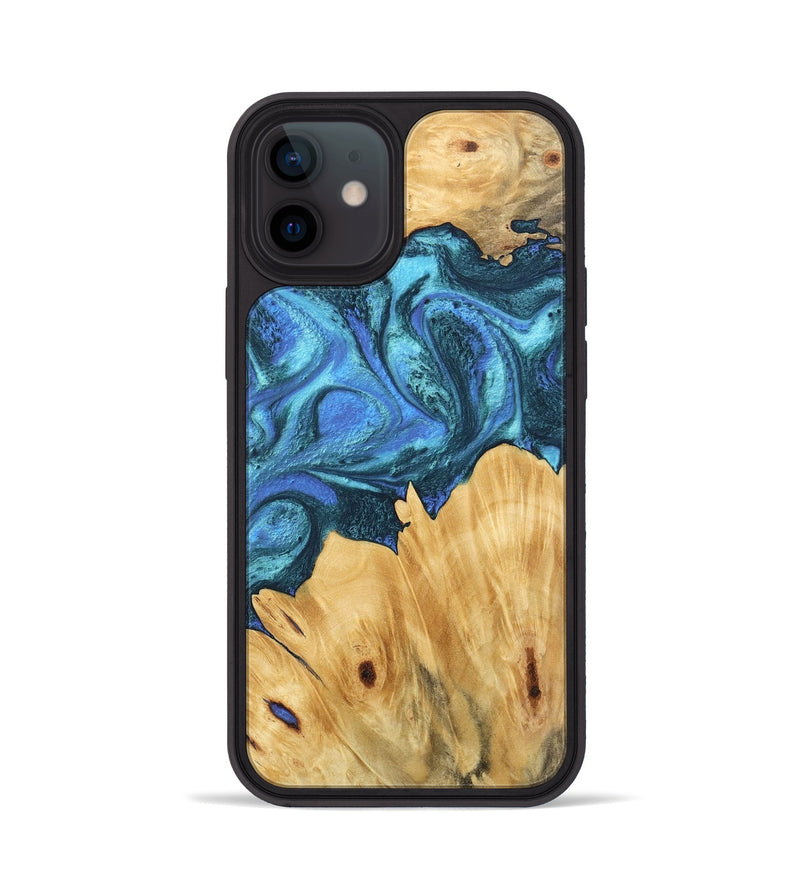 iPhone 12 Wood Phone Case - Meyer (Blue, 746395)