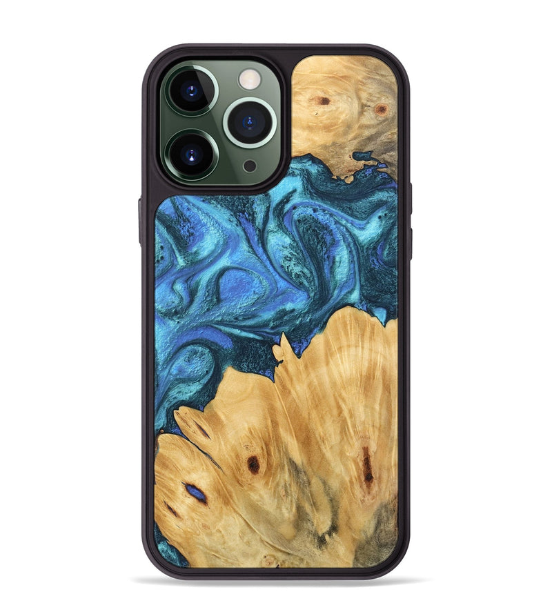 iPhone 13 Pro Max Wood Phone Case - Meyer (Blue, 746395)