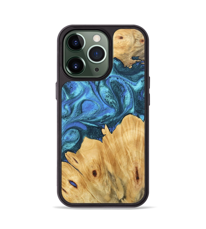 iPhone 13 Pro Wood Phone Case - Meyer (Blue, 746395)