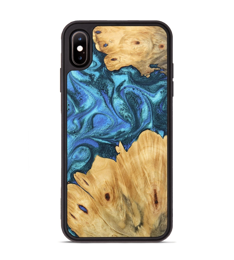 iPhone Xs Max Wood Phone Case - Meyer (Blue, 746395)