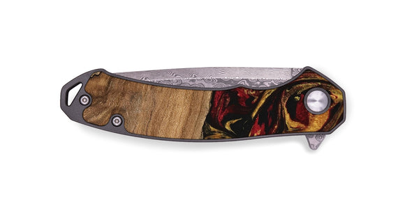 EDC Wood Pocket Knife - Genesis (Red, 746398)