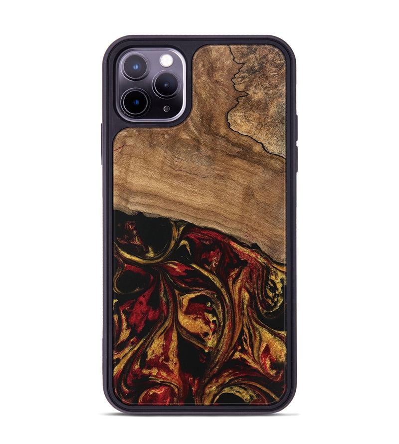 iPhone 11 Pro Max Wood Phone Case - Genesis (Red, 746398)