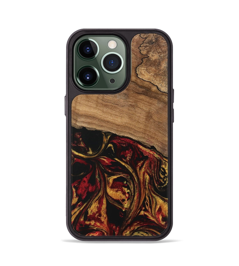 iPhone 13 Pro Wood Phone Case - Genesis (Red, 746398)