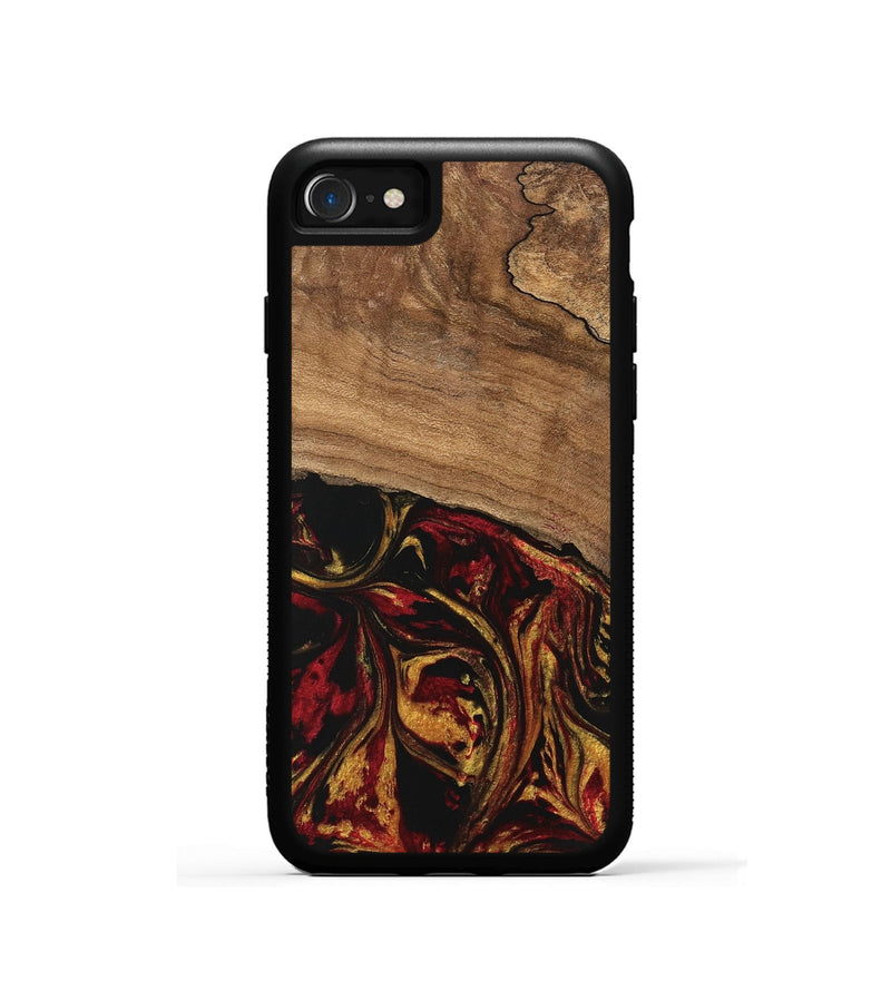 iPhone SE Wood Phone Case - Genesis (Red, 746398)