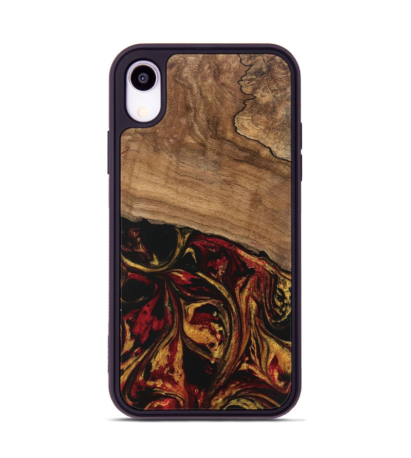 iPhone Xr Wood Phone Case - Genesis (Red, 746398)