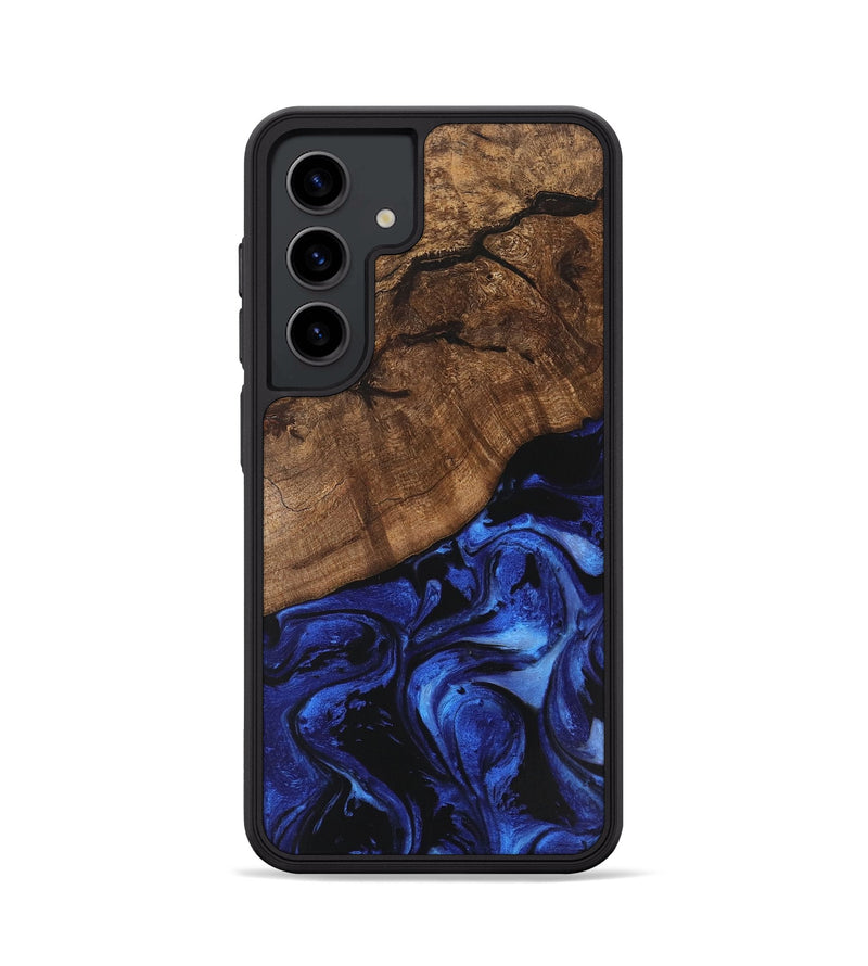 Galaxy S24 Wood Phone Case - Dariana (Blue, 746399)