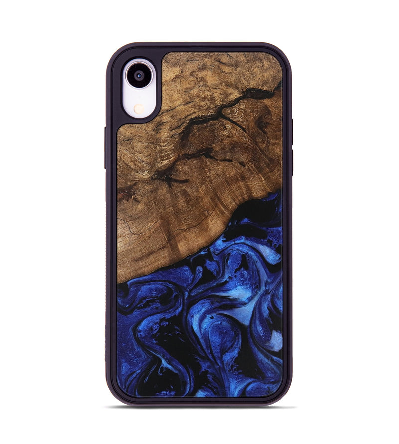 iPhone Xr Wood Phone Case - Dariana (Blue, 746399)