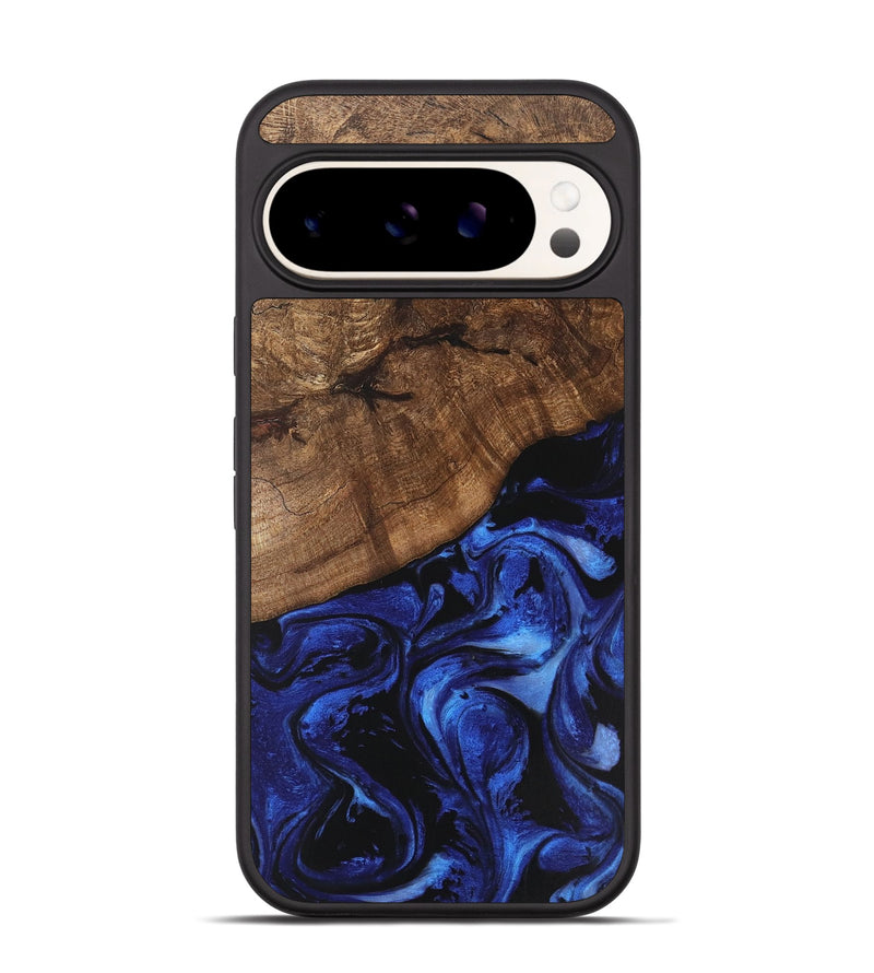 Pixel 9 Pro Wood Phone Case - Dariana (Blue, 746399)