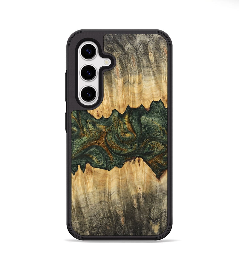 Galaxy S25 Wood Phone Case - Jrue (Green, 746400)