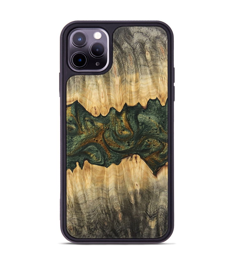 iPhone 11 Pro Max Wood Phone Case - Jrue (Green, 746400)