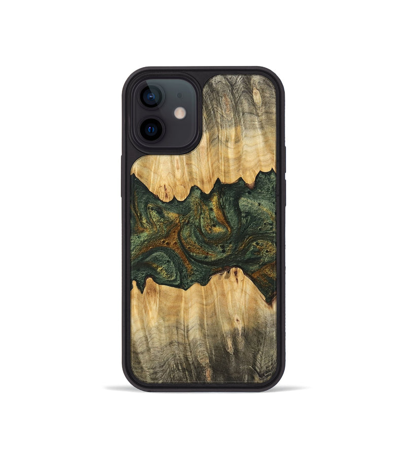 iPhone 12 mini Wood Phone Case - Jrue (Green, 746400)