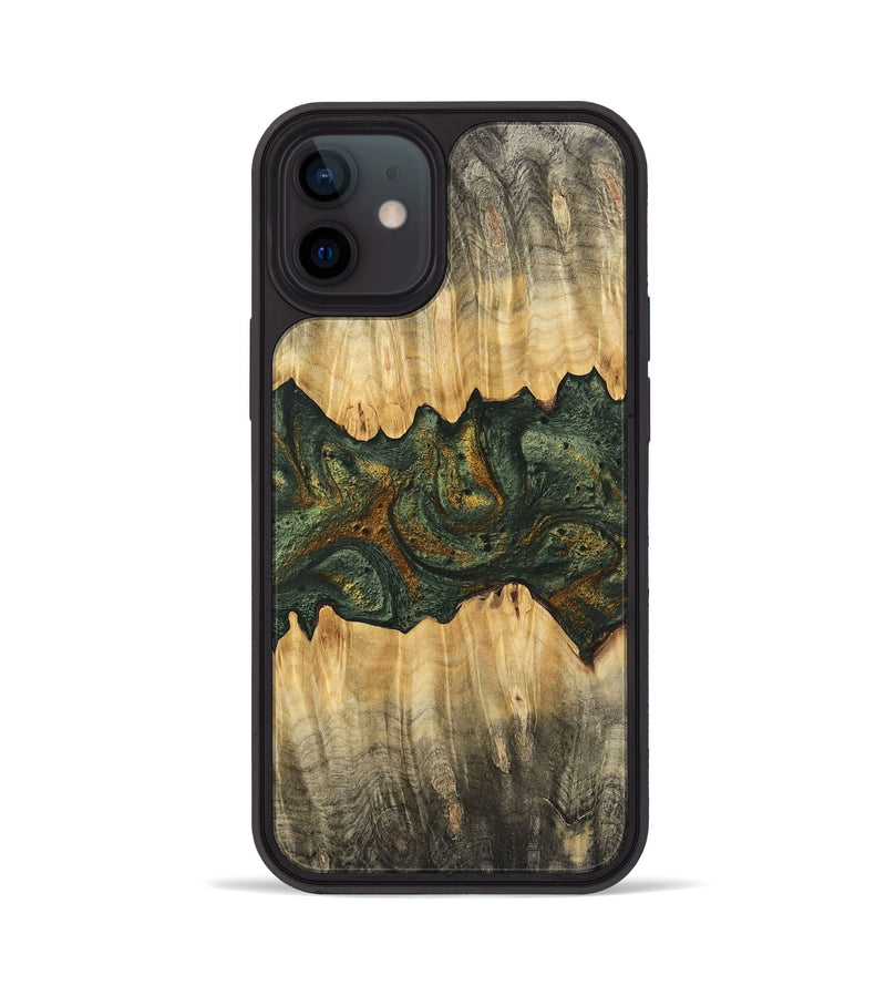 iPhone 12 Wood Phone Case - Jrue (Green, 746400)