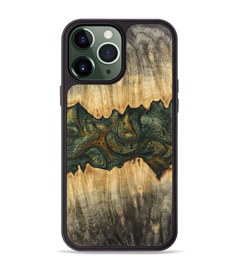 iPhone 13 Pro Max Wood Phone Case - Jrue (Green, 746400)