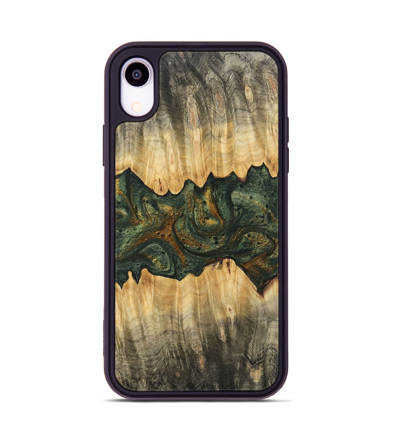 iPhone Xr Wood Phone Case - Jrue (Green, 746400)