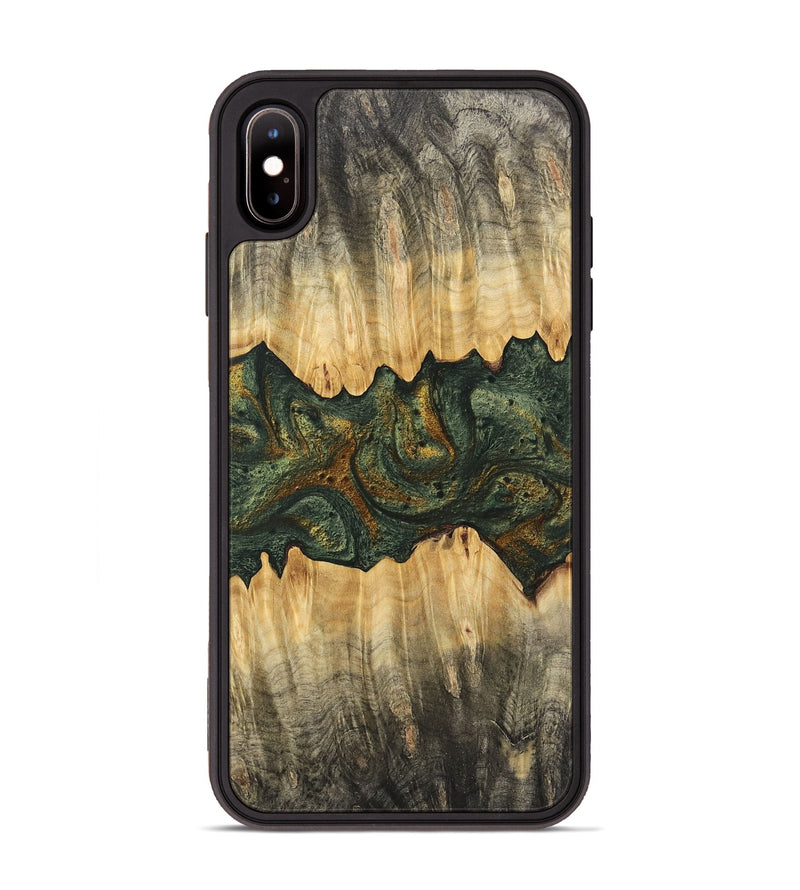 iPhone Xs Max Wood Phone Case - Jrue (Green, 746400)