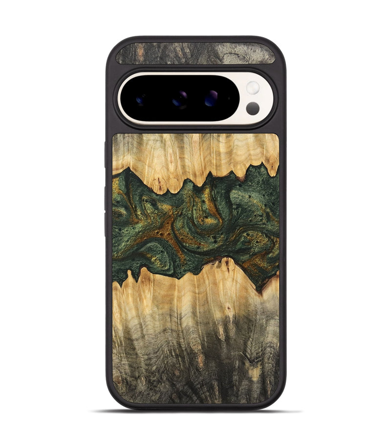 Pixel 9 Wood Phone Case - Jrue (Green, 746400)