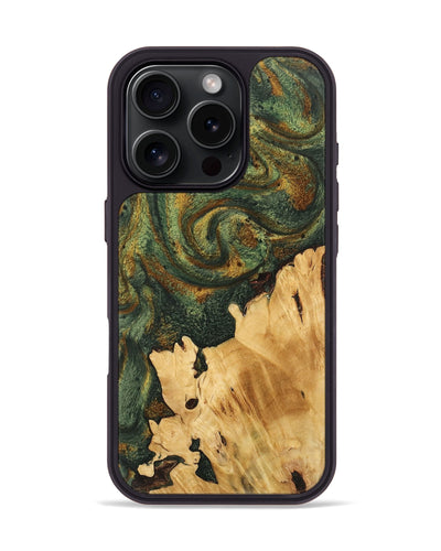 iPhone 16 Pro Wood Phone Case - Eve (Green, 746401)