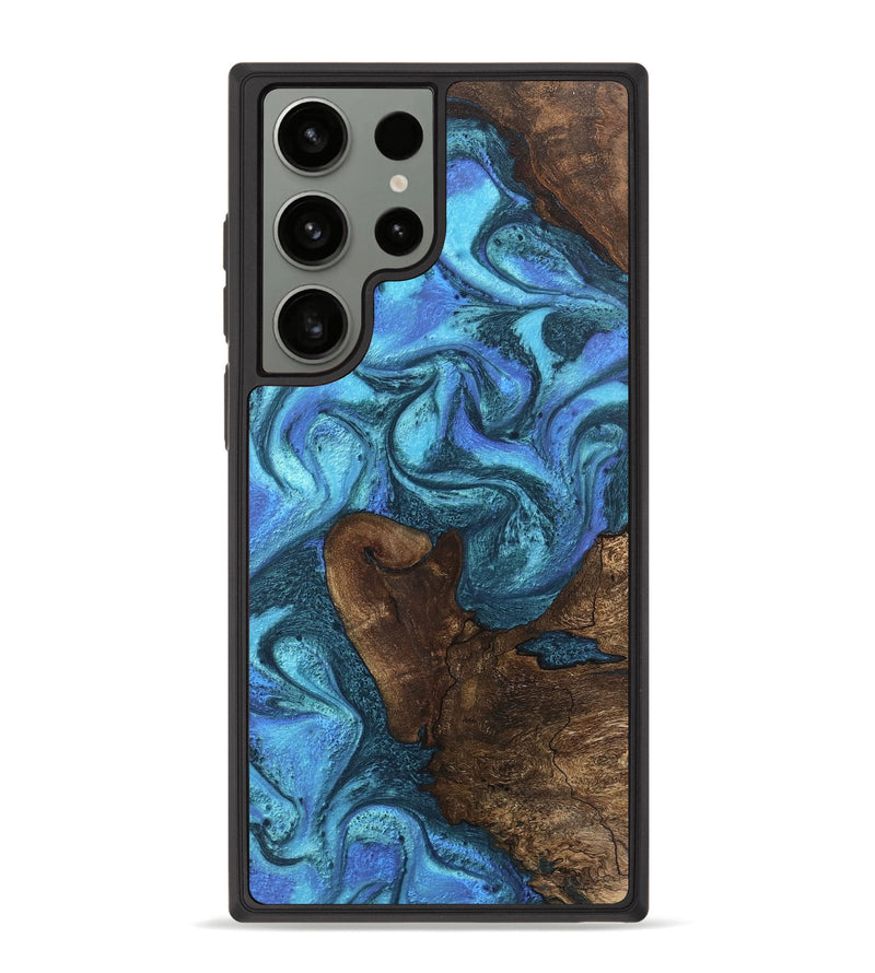 Galaxy S23 Ultra Wood Phone Case - Brody (Blue, 746403)