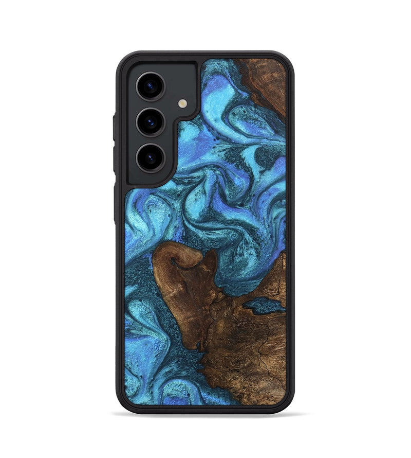 Galaxy S24 Wood Phone Case - Brody (Blue, 746403)