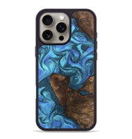 iPhone 16 Pro Max Wood Phone Case - Brody (Blue, 746403)