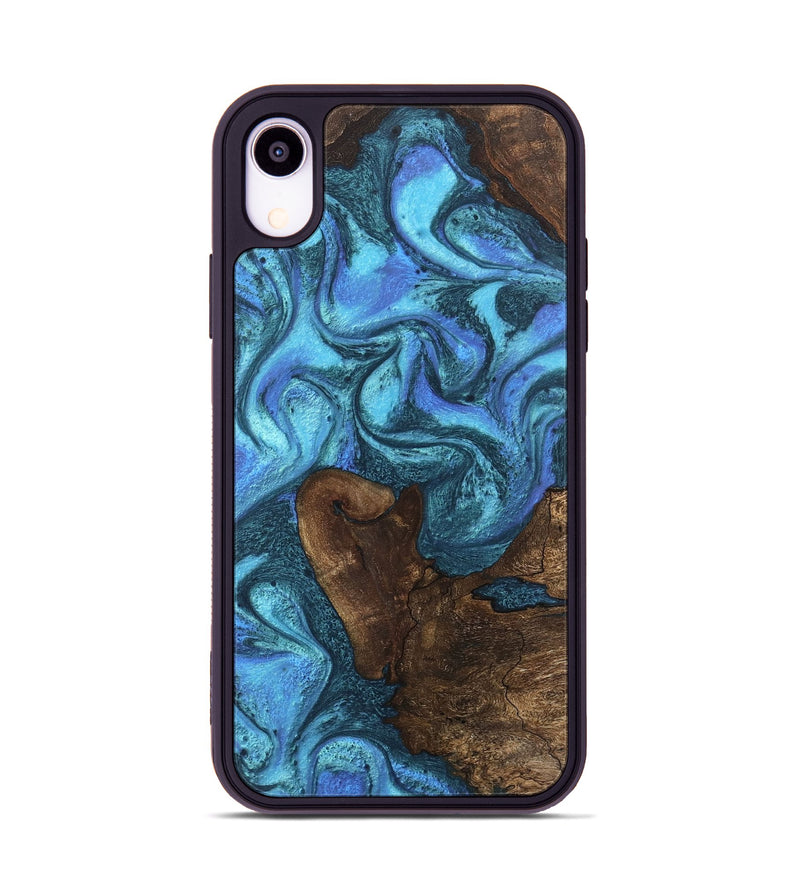 iPhone Xr Wood Phone Case - Brody (Blue, 746403)