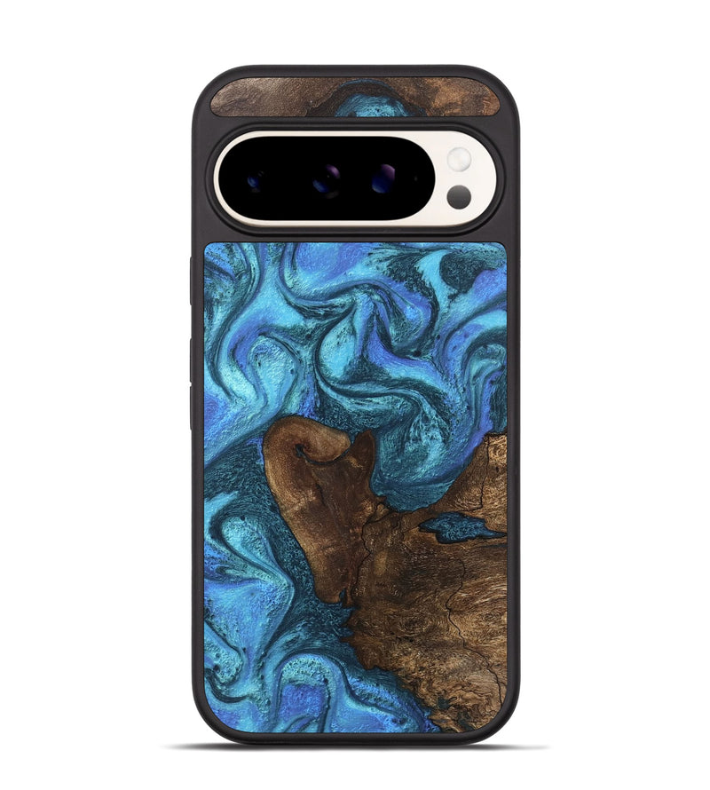 Pixel 9 Pro Wood Phone Case - Brody (Blue, 746403)