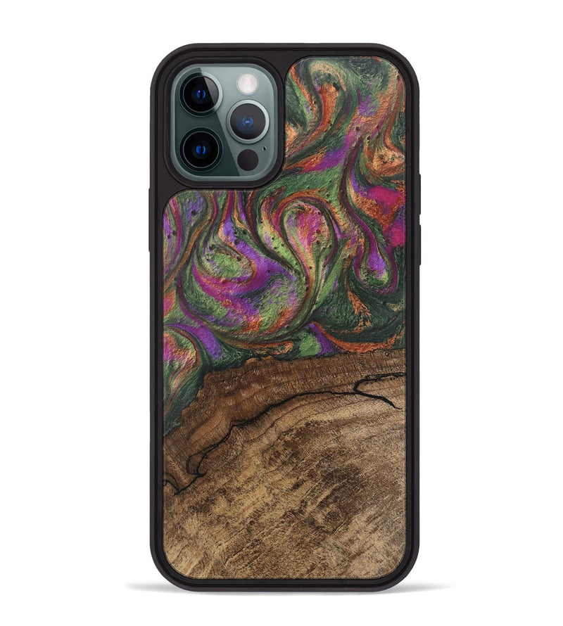 iPhone 12 Pro Max Wood Phone Case - Oaklyn (Green, 746404)