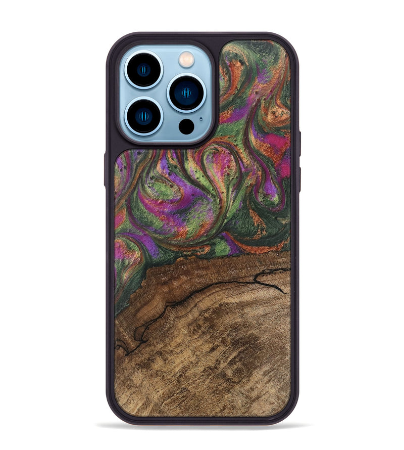 iPhone 14 Pro Max Wood Phone Case - Oaklyn (Green, 746404)