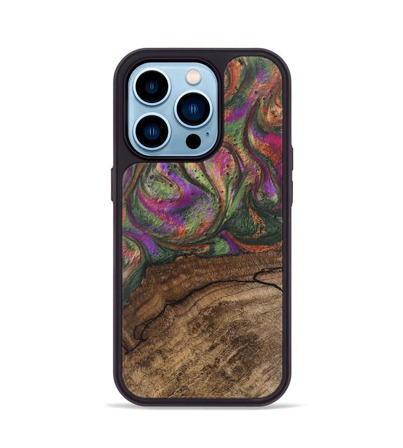 iPhone 14 Pro Wood Phone Case - Oaklyn (Green, 746404)