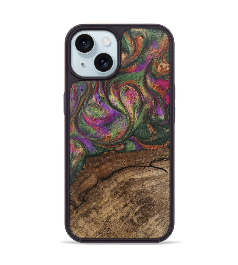 iPhone 15 Wood Phone Case - Oaklyn (Green, 746404)