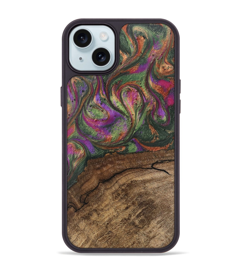 iPhone 15 Plus Wood Phone Case - Oaklyn (Green, 746404)