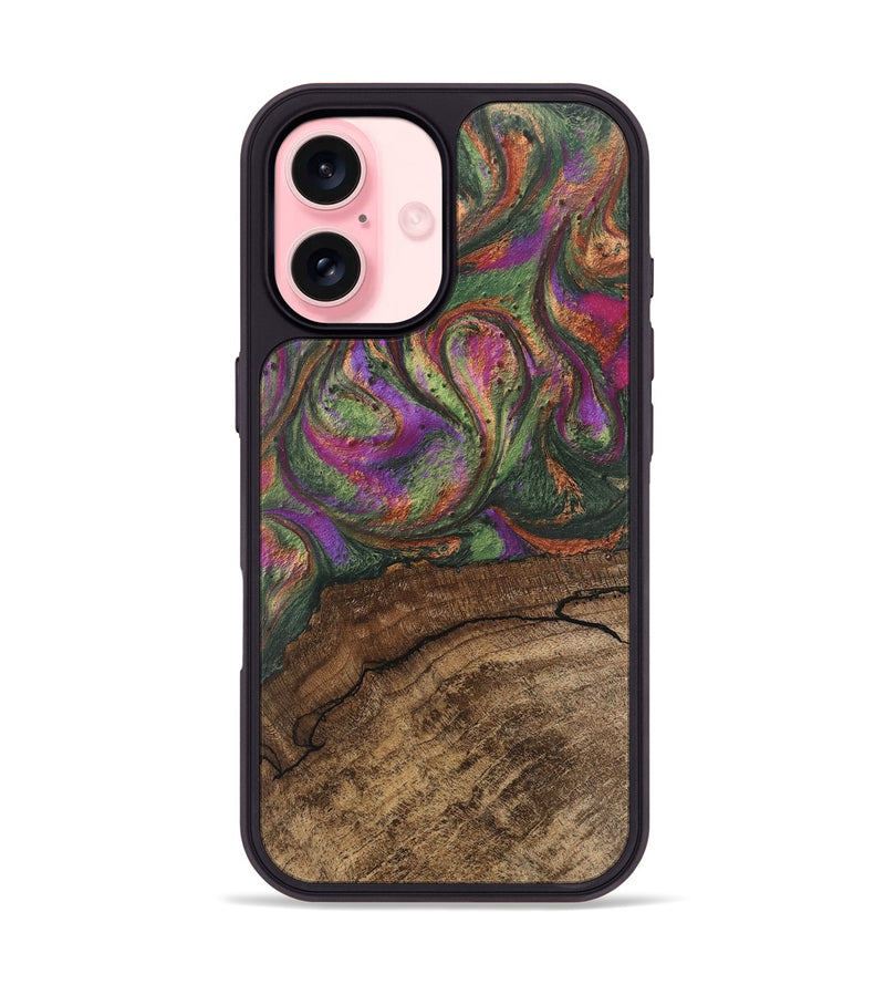 iPhone 16 Wood Phone Case - Oaklyn (Green, 746404)