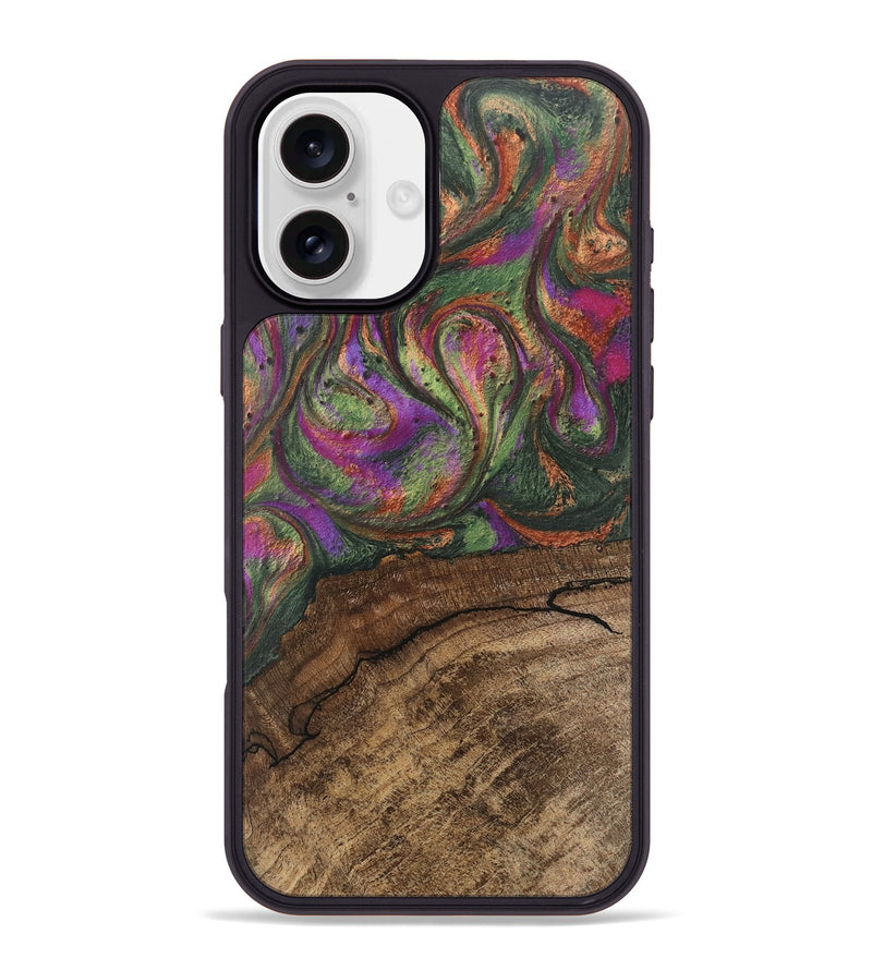 iPhone 16 Plus Wood Phone Case - Oaklyn (Green, 746404)