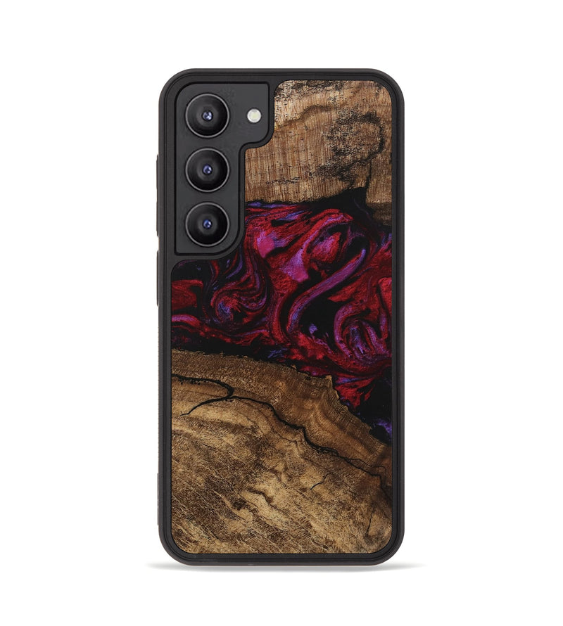 Galaxy S23 Wood Phone Case - Fiona (Red, 746405)