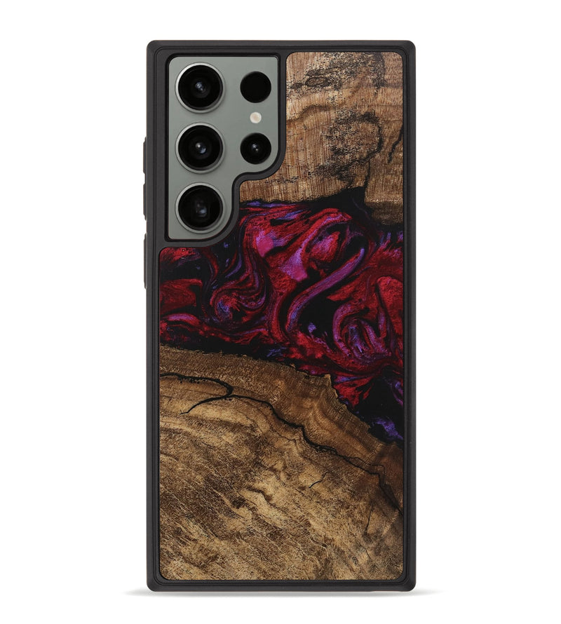 Galaxy S23 Ultra Wood Phone Case - Fiona (Red, 746405)