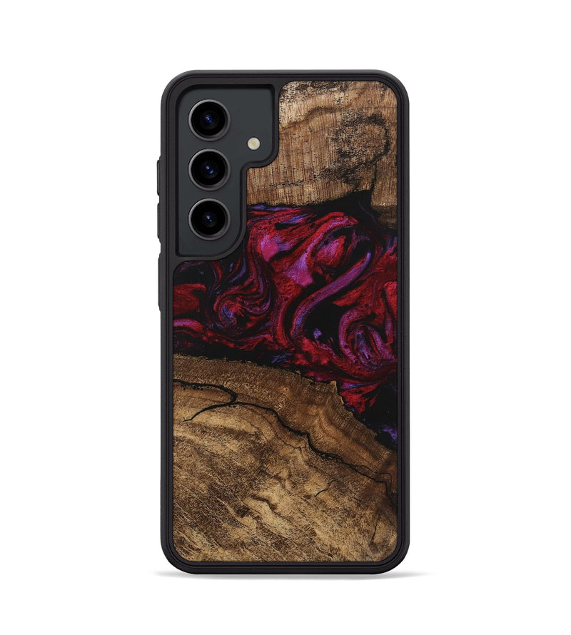 Galaxy S24 Wood Phone Case - Fiona (Red, 746405)