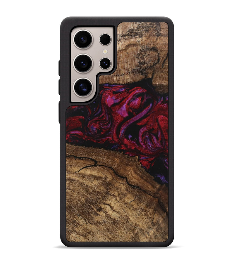 Galaxy S25 Ultra Wood Phone Case - Fiona (Red, 746405)