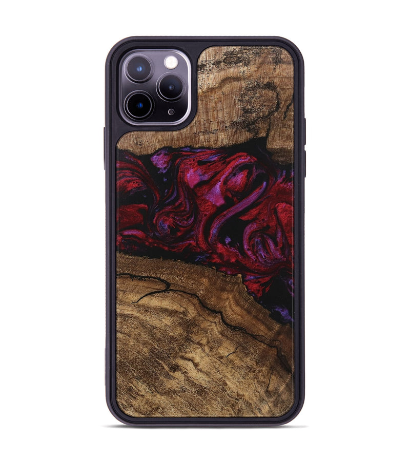 iPhone 11 Pro Max Wood Phone Case - Fiona (Red, 746405)