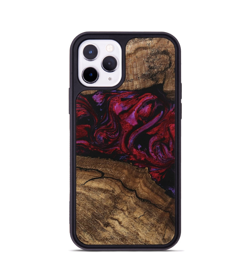 iPhone 11 Pro Wood Phone Case - Fiona (Red, 746405)