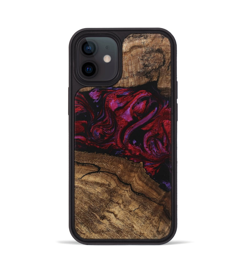 iPhone 12 Wood Phone Case - Fiona (Red, 746405)