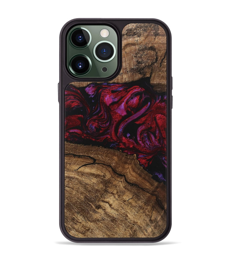 iPhone 13 Pro Max Wood Phone Case - Fiona (Red, 746405)