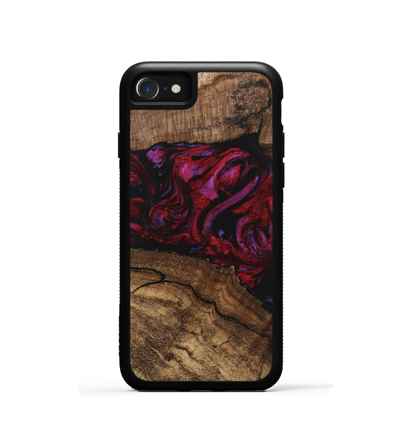 iPhone SE Wood Phone Case - Fiona (Red, 746405)